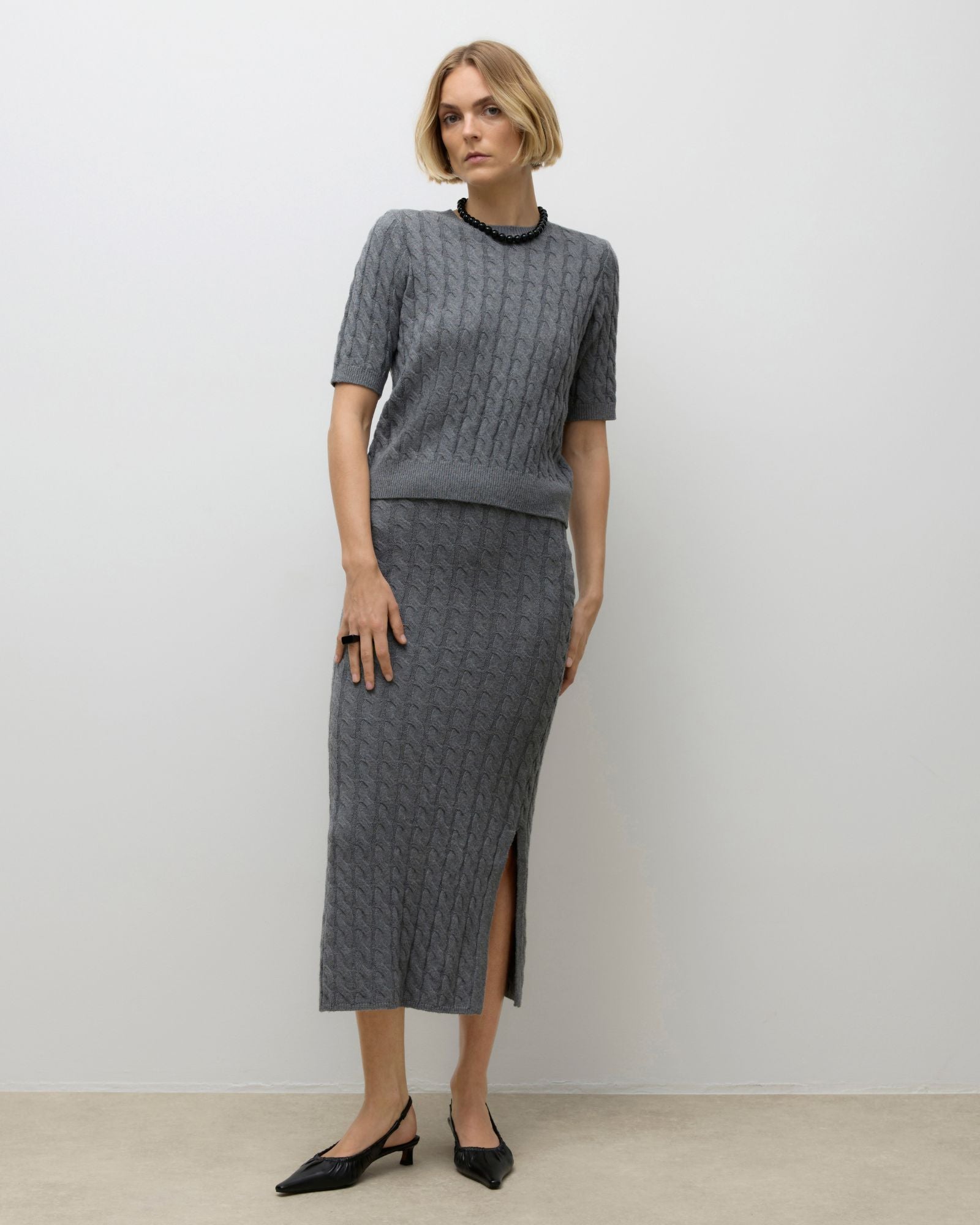 AWLORELLA COLLARED KNIT